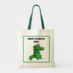 Wat een last van Croc Funny Alligator Cartoon Tote Bag