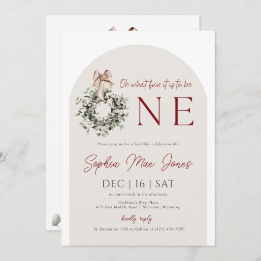 Wat een leuk idee om één uitnodiging te zijn (Voorkant / Achterkant)