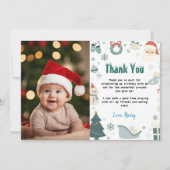 Wat een leuk kerst verjaardag foto bedankt (Voorkant)