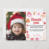 Wat een leuk kerst verjaardags foto bedankt (Voorkant)