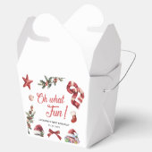 Wat een leuk kerstfeest eerste verjaardag bedankdoosjes (Geopend)