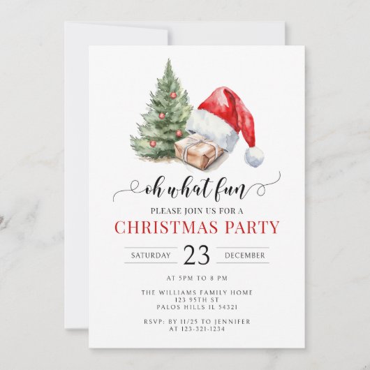 Wat een leuk kerstfeest kaart (Voorkant)