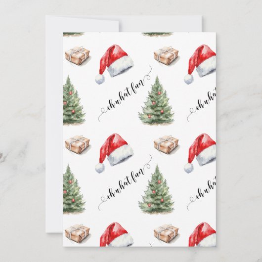 Wat een leuk kerstfeest kaart (Achterkant)