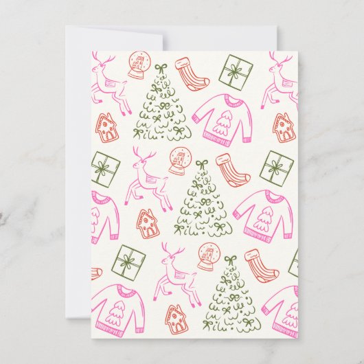 Wat een leuk kerstfeest kaart (Achterkant)