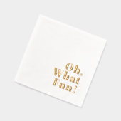 Wat een leuk kerstfeestje folie servetten (Links)