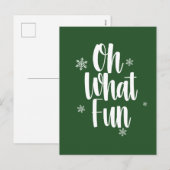 Wat een leuk kerstkaart feestdagenkaart (Voorkant / Achterkant)