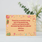 Wat een leuk kerstverjaardag bedankkaart (Staand voorkant)