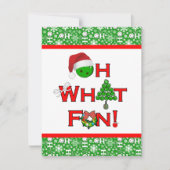 Wat een leuk pickleball kerstfeest kaart (Voorkant)