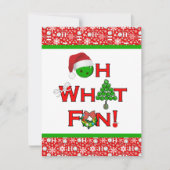 Wat een leuk pickleball kerstfeest kaart (Voorkant)