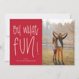 Wat een leuk typografisch foto vakantiekaart feestdagenkaart