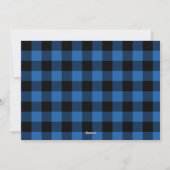 Wat een leuke Blue Buffalo Plaid Christmas Kaart (Achterkant)