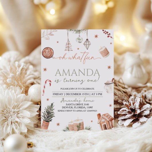 Wat een leuke eerste kerstdag kaart