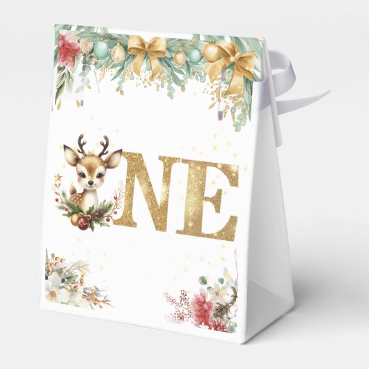 Wat een leuke eerste verjaardag kerst bedankdoosjes (Achterkant)