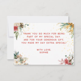 Wat een leuke eerste verjaardag kerst bedankkaart