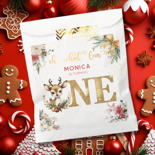 Wat een leuke eerste verjaardag kerst bedankzakje