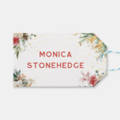 Wat een leuke eerste verjaardag kerst cadeaulabel (Voorkant (Horizontaal))