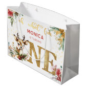 Wat een leuke eerste verjaardag kerst groot cadeauzakje (Achterkant Gekanteld)