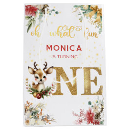 Wat een leuke eerste verjaardag kerst medium cadeauzakje