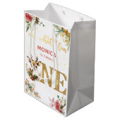 Wat een leuke eerste verjaardag kerst medium cadeauzakje (Achterkant Gekanteld)