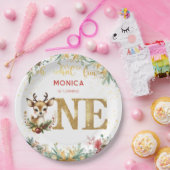 Wat een leuke eerste verjaardag kerst papieren bordje (Feest)