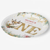 Wat een leuke eerste verjaardag kerst papieren bordje (Gekanteld)