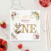 Wat een leuke eerste verjaardag kerst servet (Insitu)