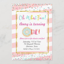 Wat een leuke eerste verjaardag uitnodiging