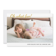 Wat een leuke goudglitter kerstfoto