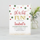 Wat een leuke groene rode Stippen verjaardag Kaart (Staand voorkant)