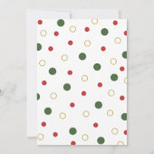 Wat een leuke groene rode Stippen verjaardag Kaart (Achterkant)
