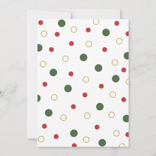 Wat een leuke groene rode Stippen verjaardag Kaart (Achterkant)