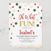 Wat een leuke groene rode Stippen verjaardag Kaart (Voorkant / Achterkant)