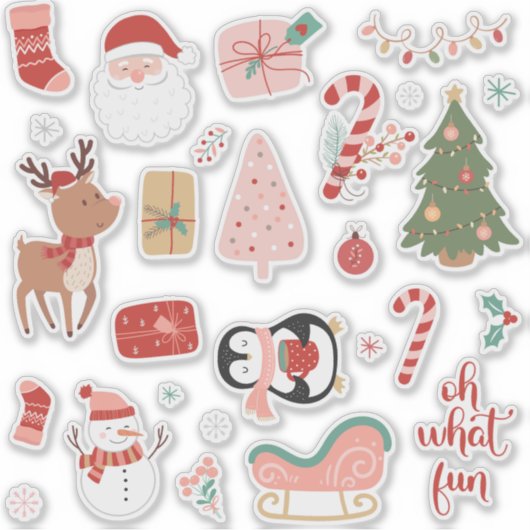 Wat een leuke kerst sticker (Voorkant)