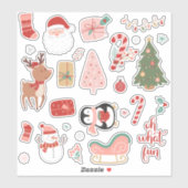Wat een leuke kerst sticker (Vel)