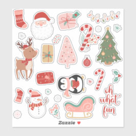 Wat een leuke kerst sticker