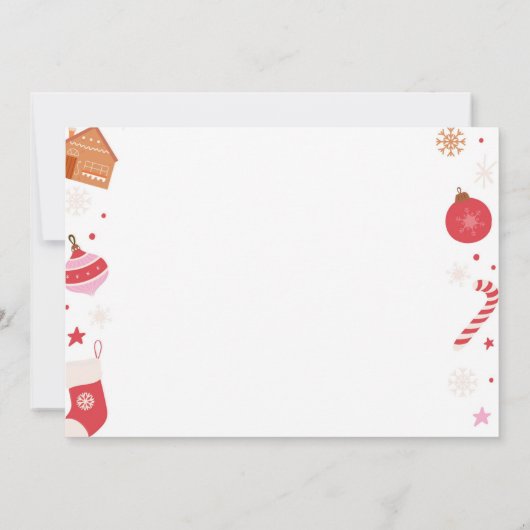 Wat een leuke kerst verjaardag foto Dank je wel Bedankkaart (Achterkant)