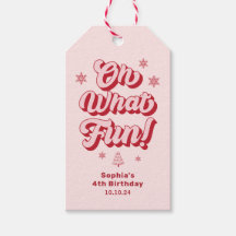 Wat een leuke kerst-verjaardagsfeest-favoriet