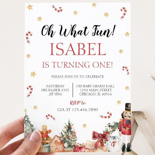 Wat een leuke Kerst-verjaardagsfeestje Kaart