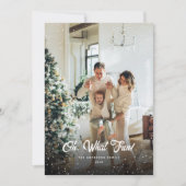 Wat een leuke kerstfoto feestdagenkaart (Voorkant)