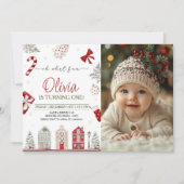 Wat een leuke kerstfoto kaart (Voorkant)