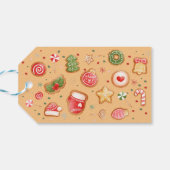 Wat een leuke kerstverjaardag cadeaulabel (Achterkant Horizontaal)