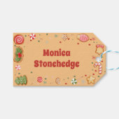 Wat een leuke kerstverjaardag cadeaulabel (Voorkant (Horizontaal))