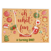 Wat een leuke kerstverjaardag groot cadeauzakje (Achterkant)