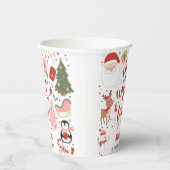 Wat een leuke kerstverjaardag papieren bekers (Rechts)