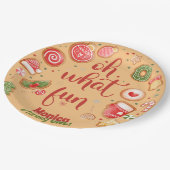 Wat een leuke kerstverjaardag papieren bordje (Gekanteld)