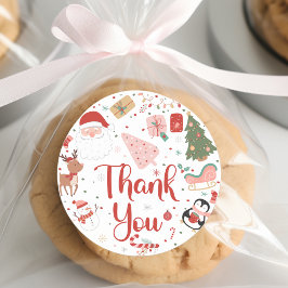 Wat een leuke kerstverjaardag ronde sticker