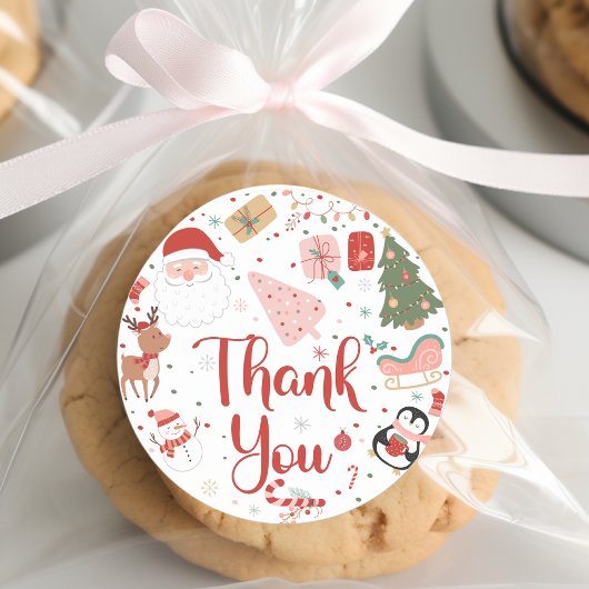 Wat een leuke kerstverjaardag ronde sticker