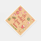 Wat een leuke kerstverjaardag servet (Hoek)