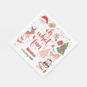 Wat een leuke kerstverjaardag servet (Hoek)