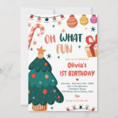 Wat een leuke Kerstverjaardagsfeest Kaart (Voorkant)